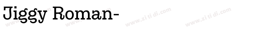 Jiggy Roman字体转换
